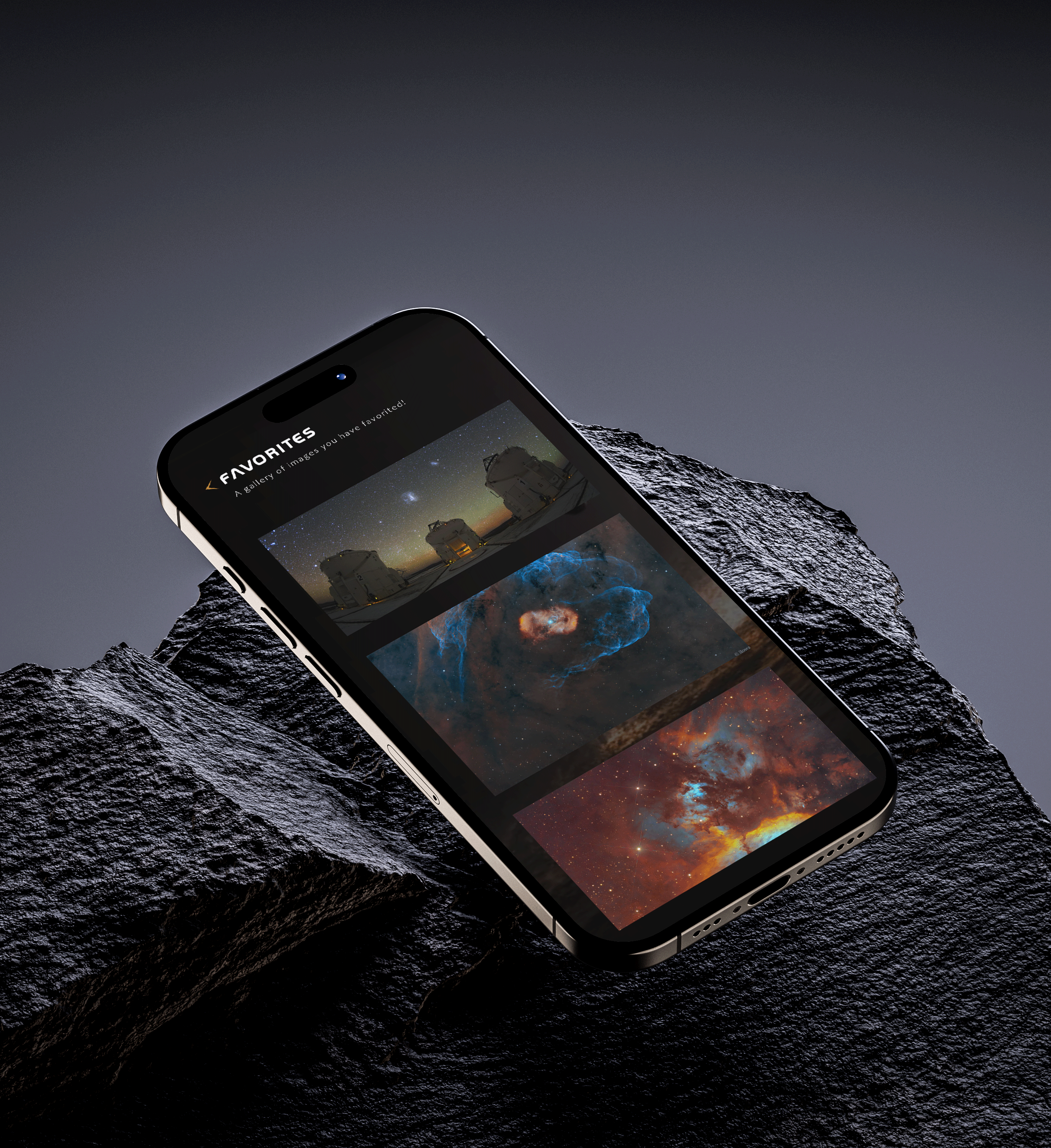 APOD mobile website interface