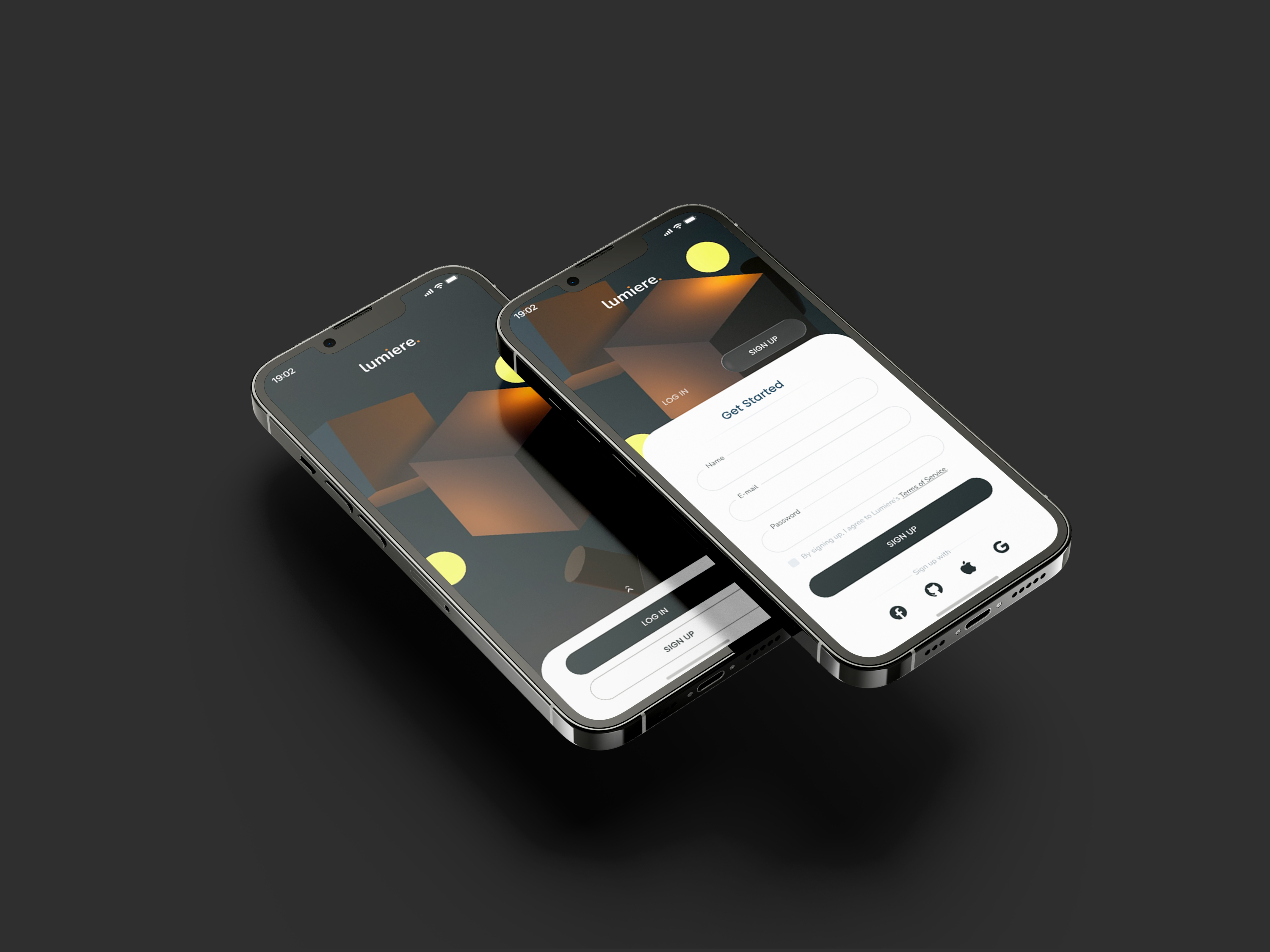 Lumiere mobile application interface
