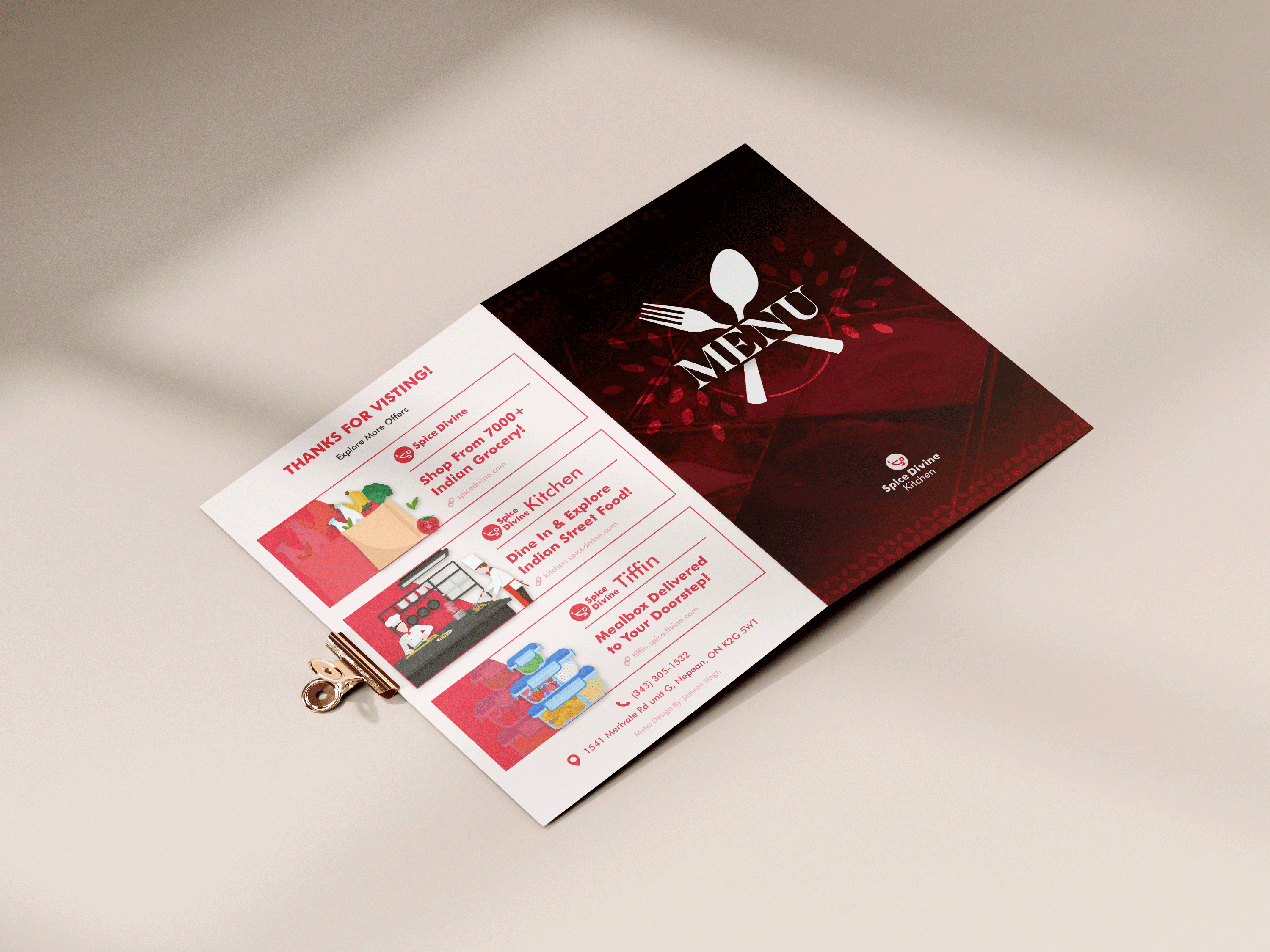 Restaurant menu design