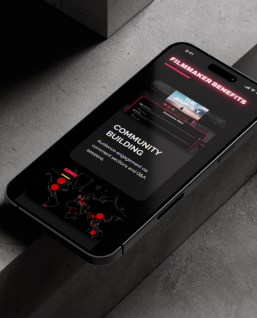 Pyralume community page displayed on a phone mockup